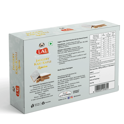 Lal Jaggery Kaju Katli - 400g