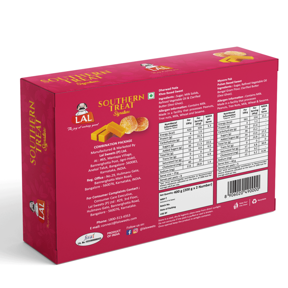Lal Sweets Southern Treat - 400gm