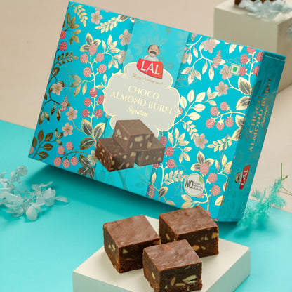 Lal Choco Almond Burfi - 400g