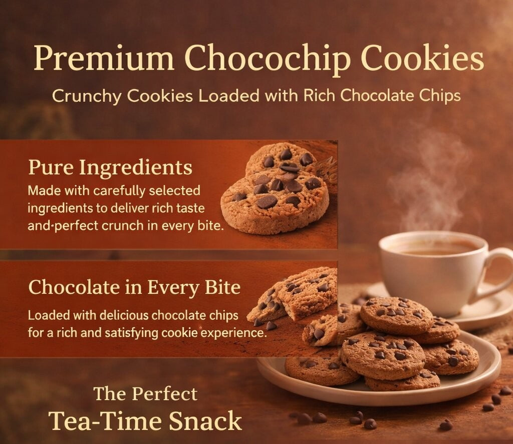 Choco-Chip Cookies - 400g – Lal Sweets Pvt Ltd