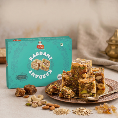 Lal Sweets Kardant - 400G | Dry fruit & Nut Based Sweet | Karnataka special
