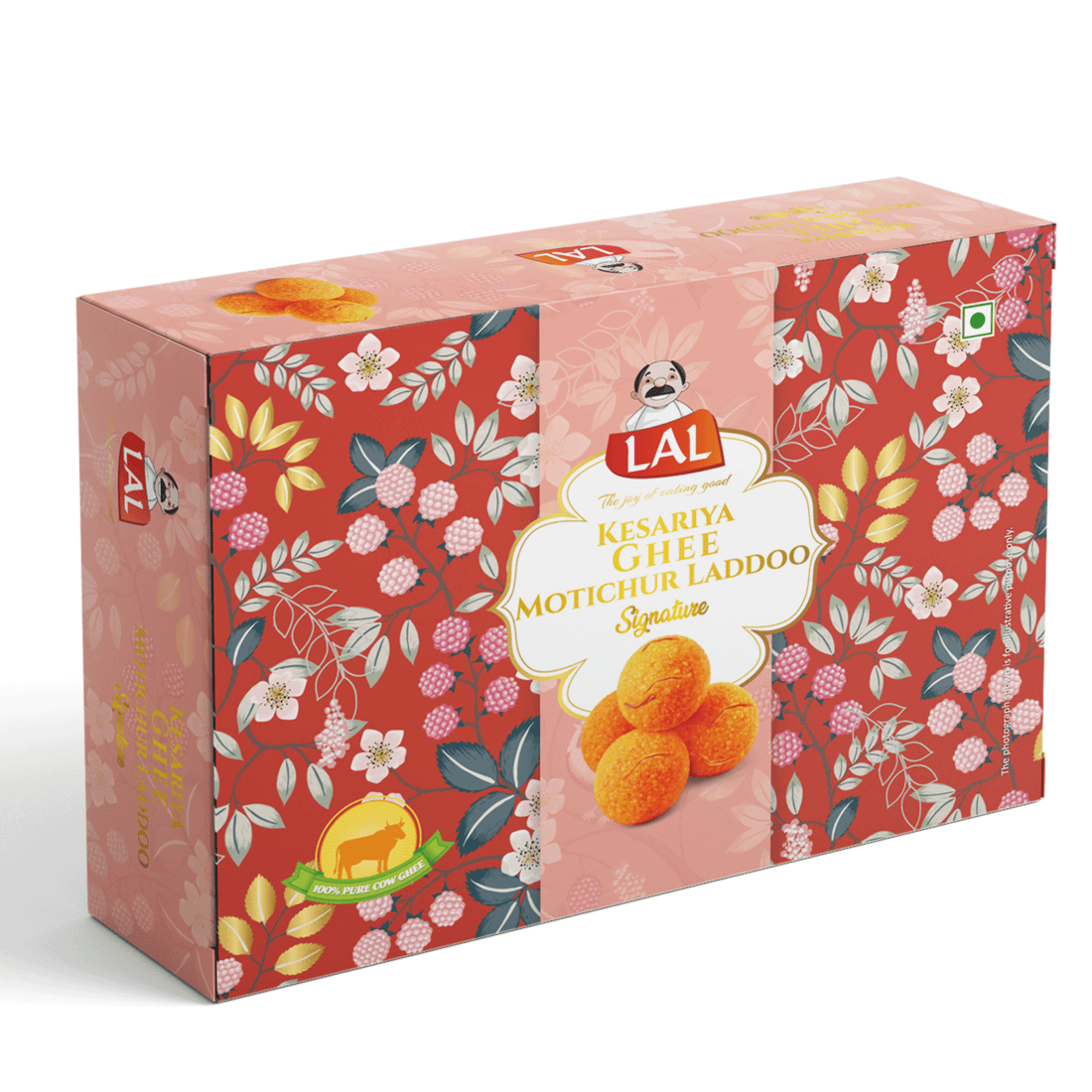 Lal  sweets Kesariya Ghee Motichur Laddoo – 400g