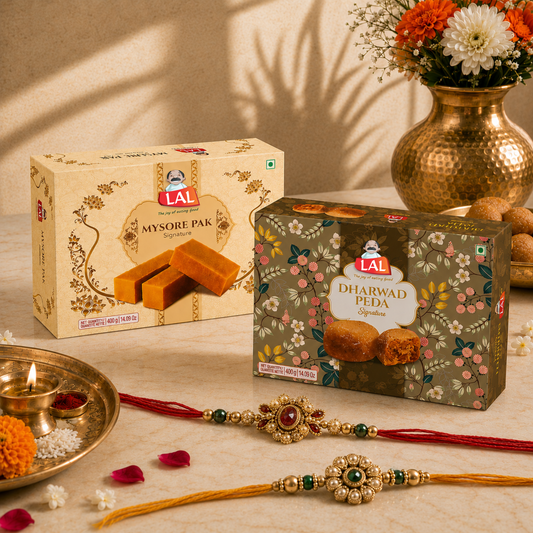 Mysore Pak Signature 400gm & Dharwad Peda 400gm