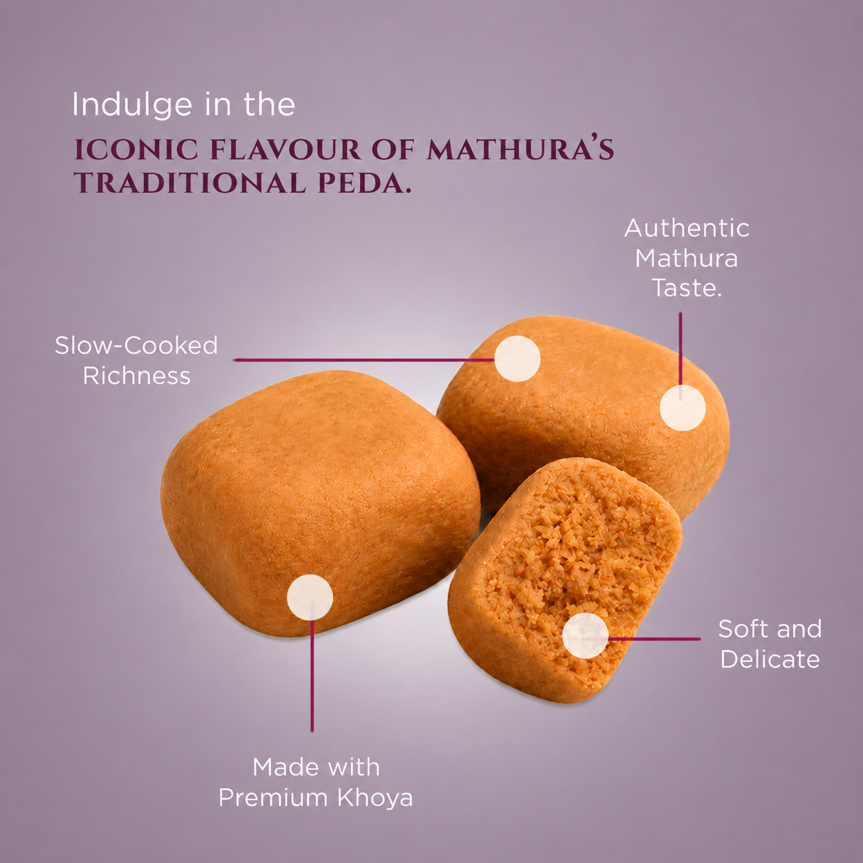 Lal Sweets Mathura Peda - 400gm